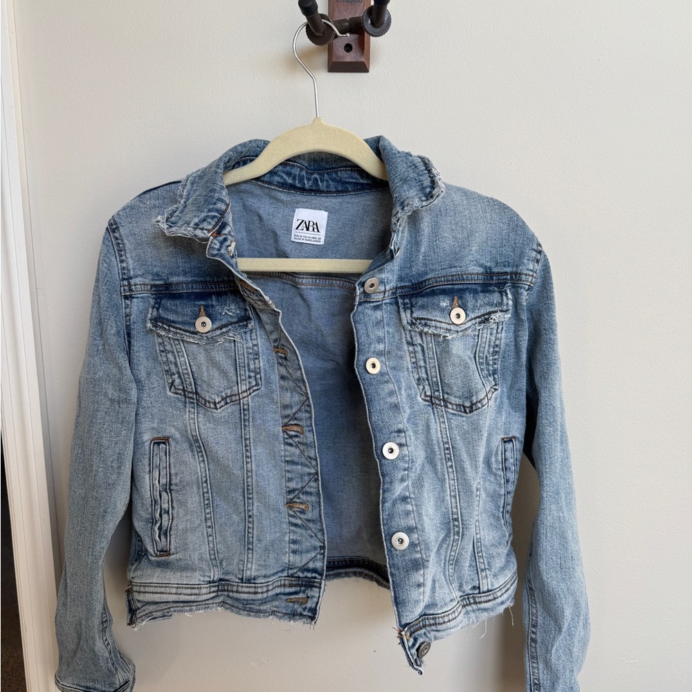Zara Light Blue Jean Jacket